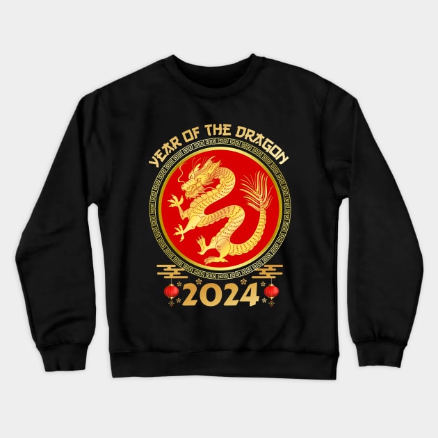 Chinese Lunar New Year 2024 - Year of the Dragon 2024 Crewneck Sweatshirt by Danemilin